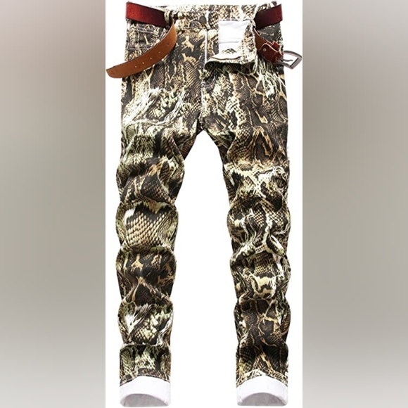 Other - New Mens Painted Designer Slim Fit Jeans Multiple Sizes